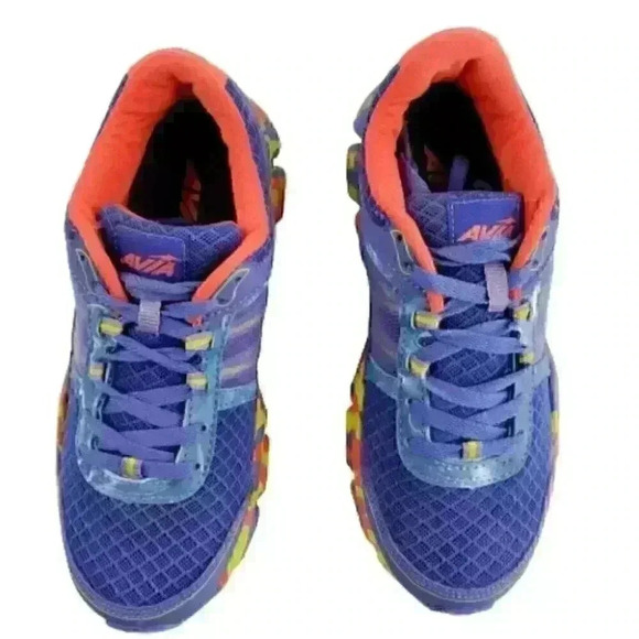 Avia Girls Avi-Play A815 GUOK Running Shoe Girls Size 5/6 Colorfull Lacep-Up - Picture 8 of 8